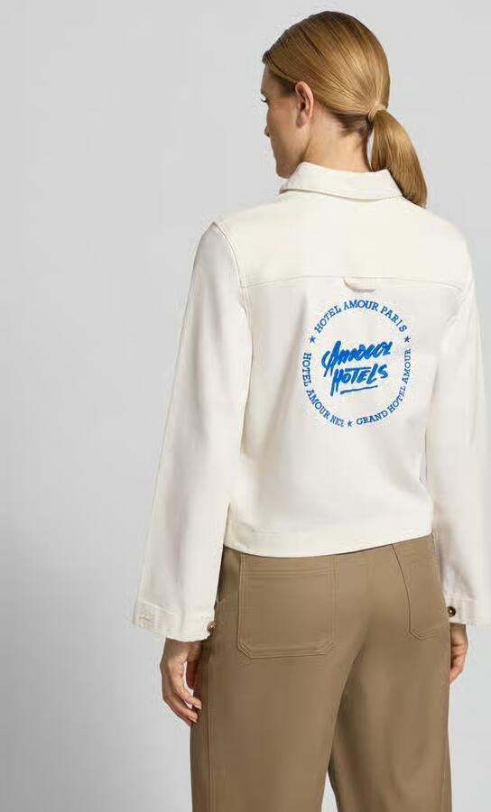 Selected relaxed fit jeansjack van mix van biologisch katoen model 'HOTEL AMOUR' - Foto 3