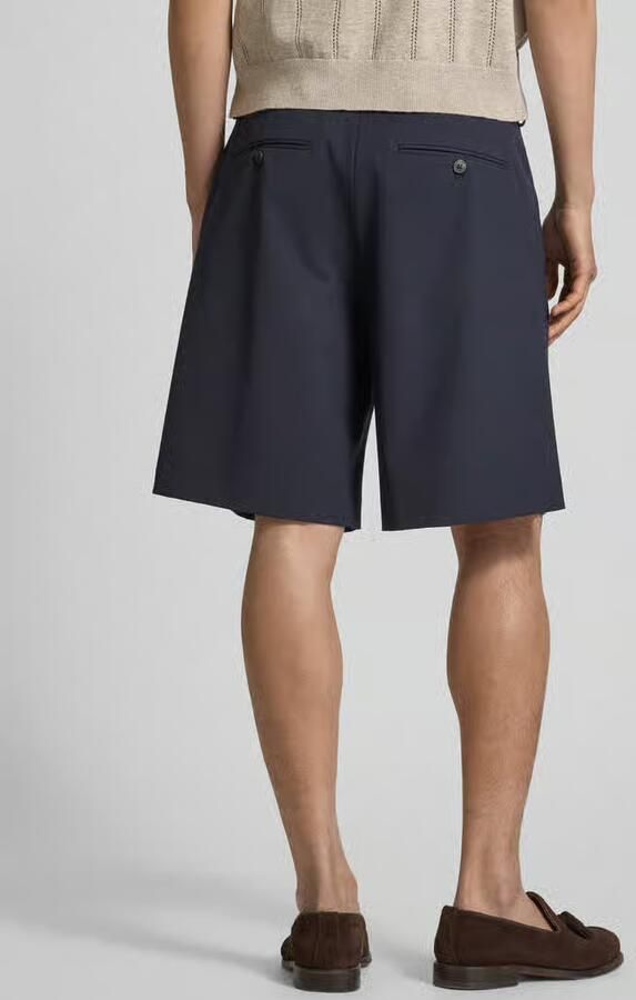 Selected Relaxed fit korte broek met bandplooien model 'LIAM' - Foto 3