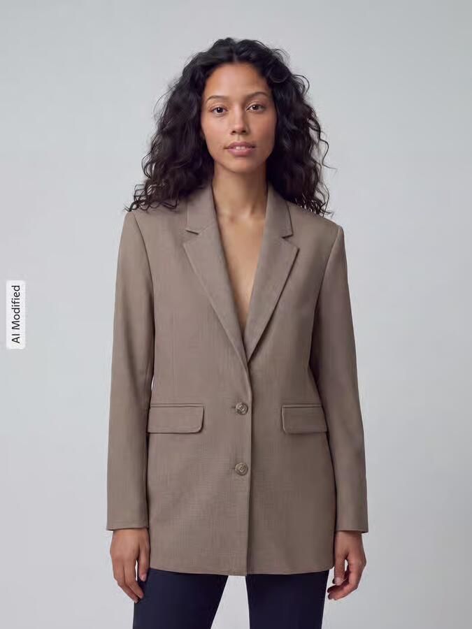 SELECTED FEMME Dames Blazers Slfrita Ls Relaxed Blazer Camel Mel Camel - Foto 3