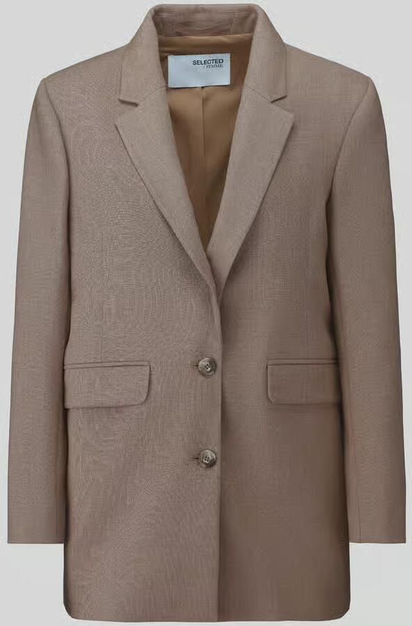 SELECTED FEMME Dames Blazers Slfrita Ls Relaxed Blazer Camel Mel Camel - Foto 3