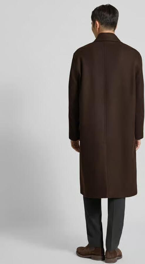 Selected Homme Relaxed fit lange jas van wolmix model 'SIMON'