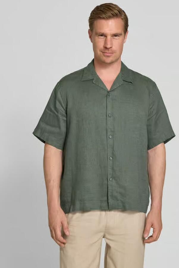 Selected relaxed fit linnen overhemd met resortkraag model 'KYLIAN' - Foto 2