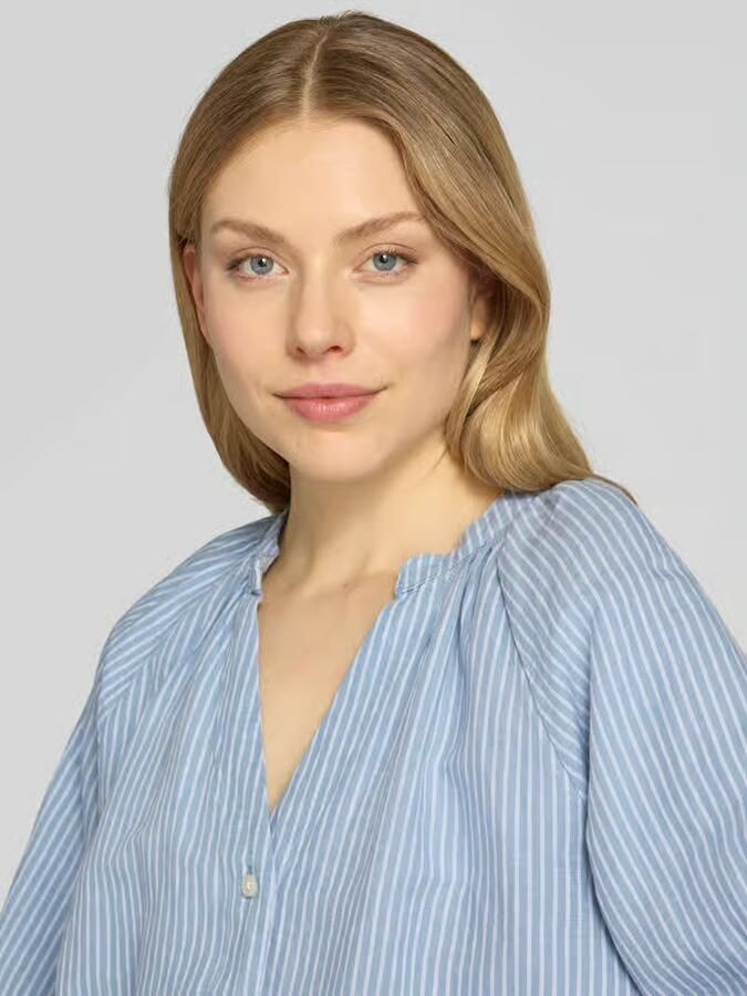 Selected relaxed fit overhemdblouse mix van katoen en linnen model 'ALBERTA' - Foto 7