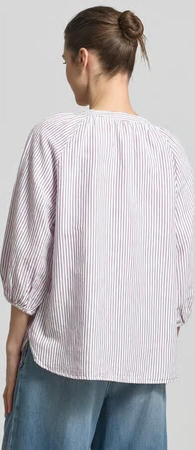 Selected relaxed fit overhemdblouse mix van katoen en linnen model 'ALBERTA' - Foto 6