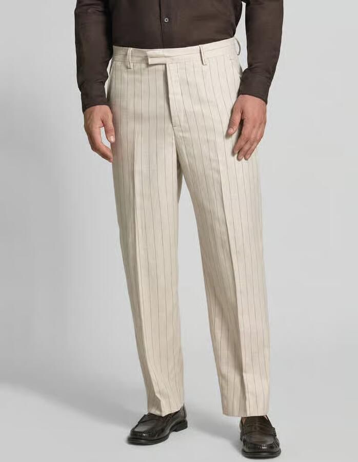 Selected relaxed fit pantalon van linnen-katoenmix model 'LADATTI' - Foto 2