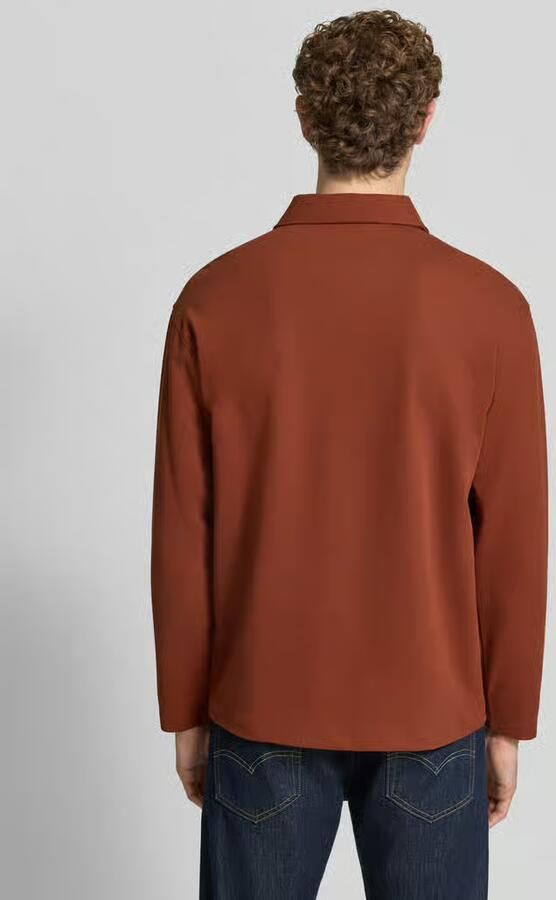 Selected relaxed fit poloshirt van katoenmix model 'AIDEN' - Foto 2