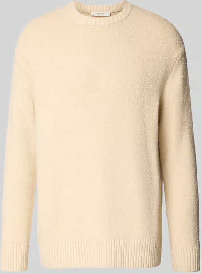 SELECTED MEN Heren Truien & Vesten Slhalex Ls Knit Crew Neck Noos Ecru - Foto 6