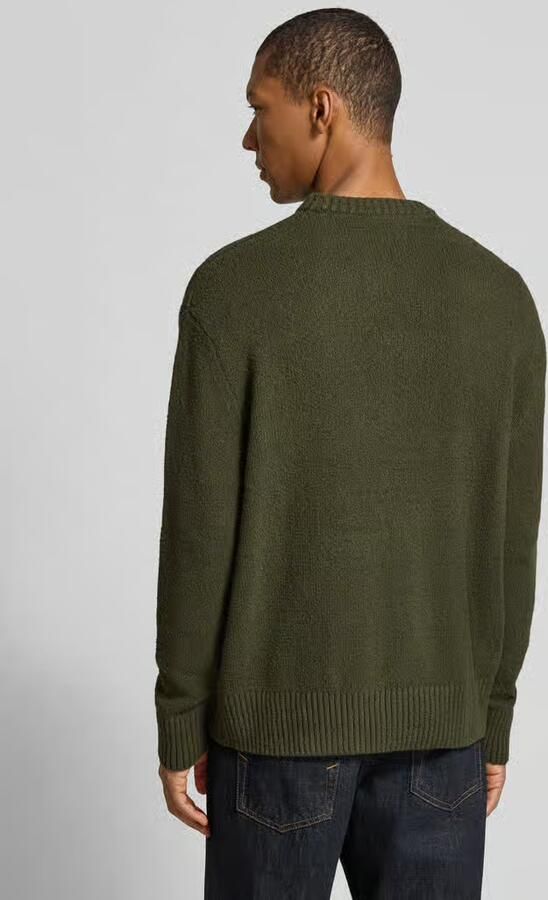 SELECTED MEN Heren Truien & Vesten Slhalex Ls Knit Crew Neck Noos Donkergroen - Foto 8