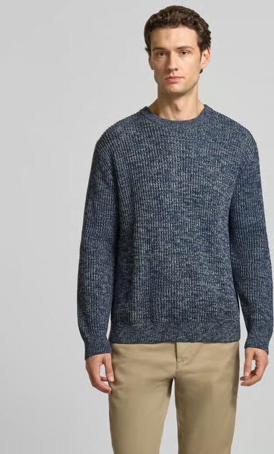 SELECTED MEN Heren Truien & Vesten Slmtilum Ls Knit Crew Neck Blauw - Foto 6