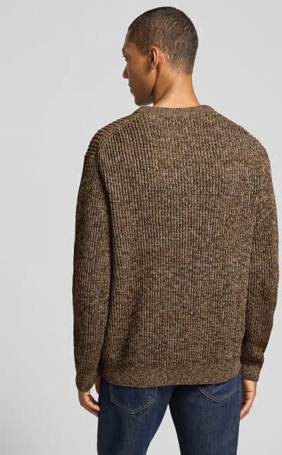 SELECTED MEN Heren Truien & Vesten Slmtilum Ls Knit Crew Neck Bruin - Foto 7