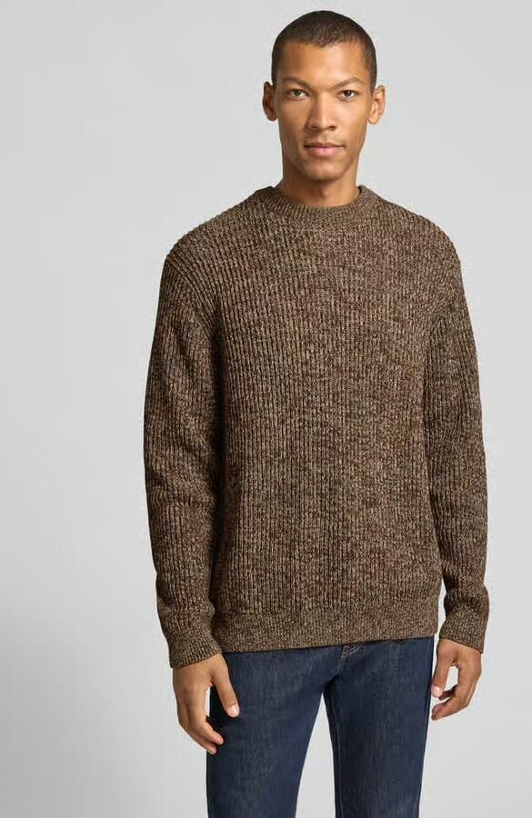 SELECTED MEN Heren Truien & Vesten Slmtilum Ls Knit Crew Neck Bruin - Foto 6