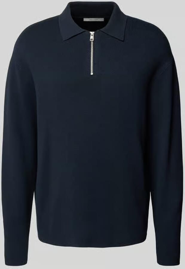 Selected Homme Relaxed fit gebreide pullover van viscosemix model 'TELLER'
