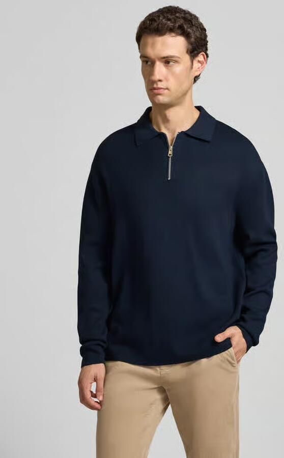 Selected Homme Relaxed fit gebreide pullover van viscosemix model 'TELLER' - Foto 4