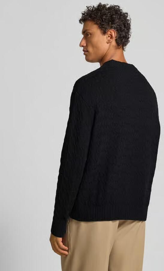 Selected Regular fit gebreide pullover van puur katoen model 'PHILIP'