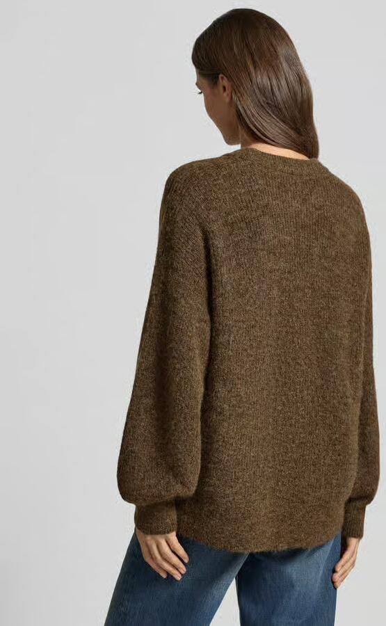 SELECTED WOMEN Dames Truien & Vesten Slwlulu Ls Knit Relaxed O-neck Bruin - Foto 7