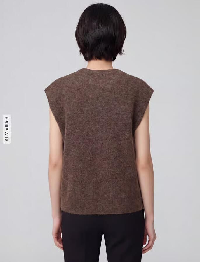 Selected relaxed fit spencer van wolmix model 'LULU' - Foto 5