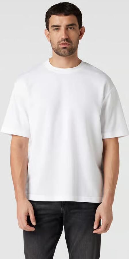 SELECTED MEN Heren Polo's & T-shirts Slhlooseoscar Ss O-neck Tee Noos Wit - Foto 9