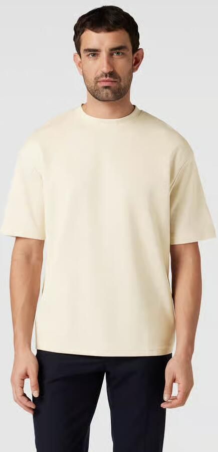 SELECTED MEN Heren Polo's & T-shirts Slhlooseoscar Ss O-neck Tee Noos Beige - Foto 12