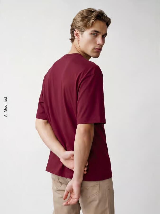 Selected Relaxed fit T-shirt met ronde hals model 'OSCAR' - Foto 2