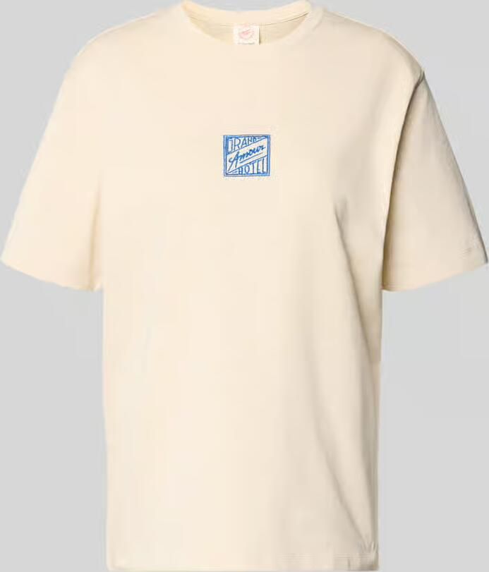 Selected relaxed fit T-shirt van puur katoen model 'BROOK SS HOTEL' - Foto 2