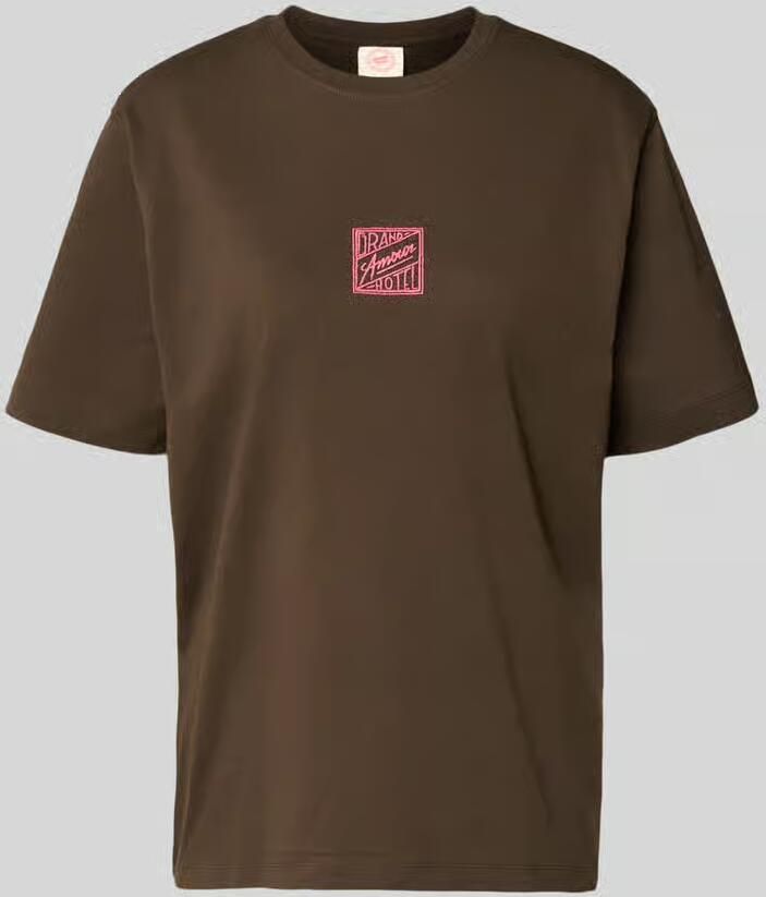 Selected relaxed fit T-shirt van puur katoen model 'BROOK SS HOTEL' - Foto 2