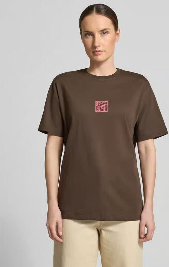 Selected relaxed fit T-shirt van puur katoen model 'BROOK SS HOTEL' - Foto 3