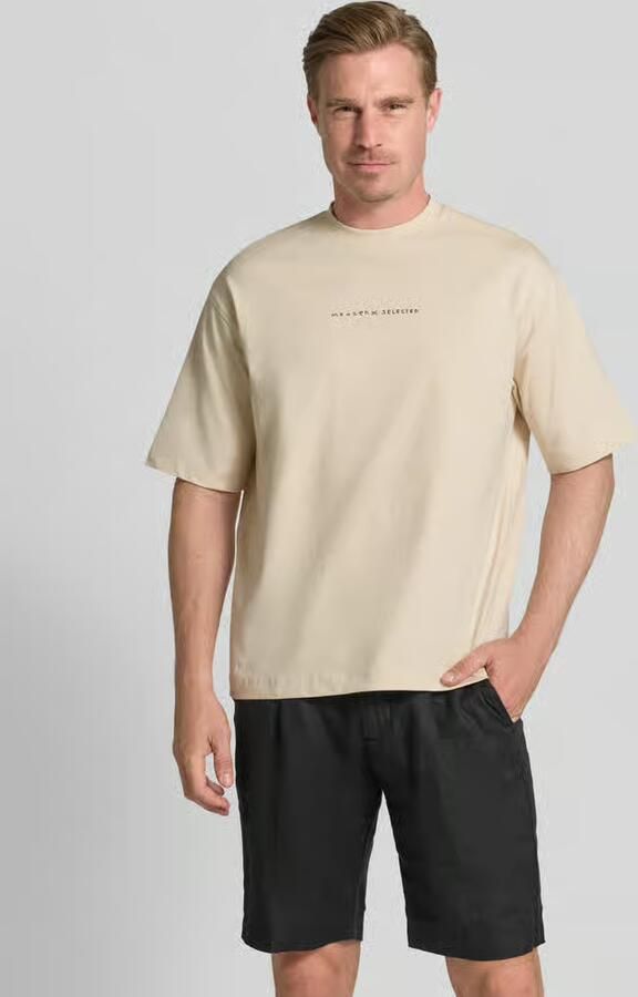 Selected relaxed fit T-shirt van puur katoen model 'NORMAN' - Foto 2