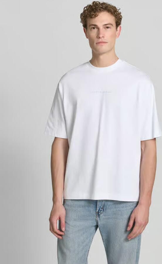 Selected relaxed fit T-shirt van puur katoen model 'NORMAN' - Foto 5