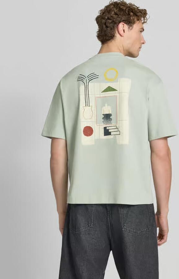 Selected relaxed fit T-shirt van puur katoen model 'NORMAN' - Foto 5