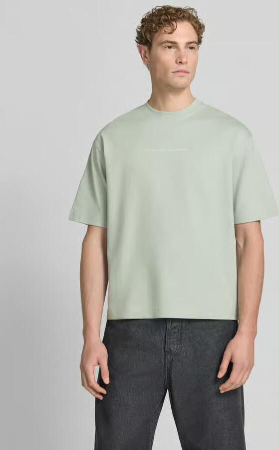 Selected relaxed fit T-shirt van puur katoen model 'NORMAN' - Foto 6