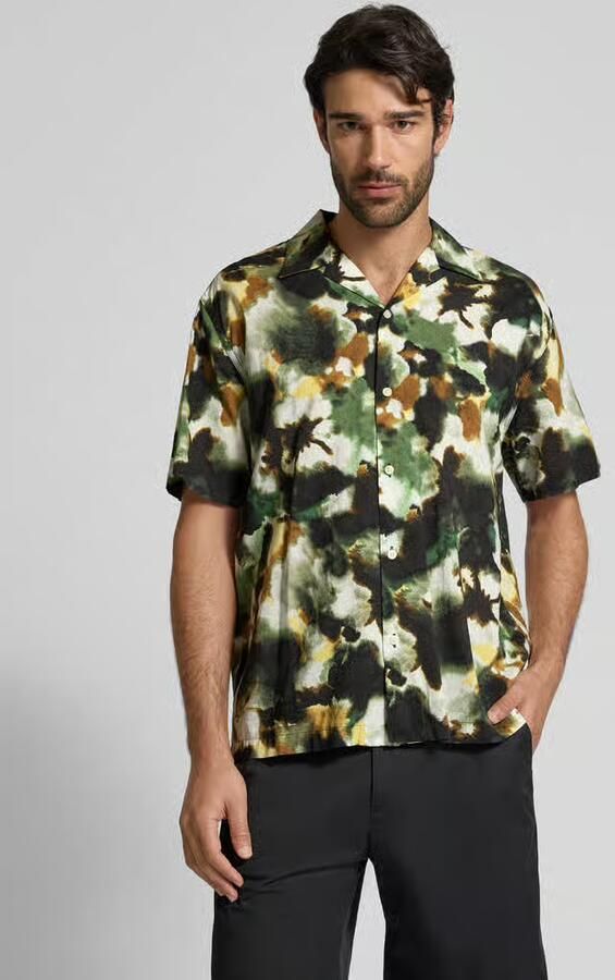Selected Homme relaxed fit vrijetijdsoverhemd van mix van biologisch katoen en modal model 'RELAXAIR' - Foto 4