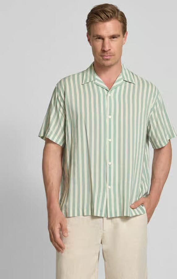 Selected Homme Relaxed fit vrijetijdsoverhemd van een mix van katoen en modal - Foto 2