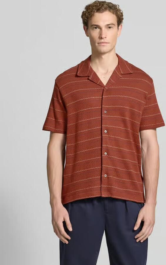 Selected relaxed fit vrijetijdsoverhemd van katoenmix met viscose model 'MARC' - Foto 3