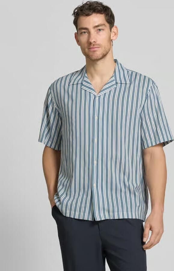 Selected Homme relaxed fit vrijetijdsoverhemd van mix van biologisch katoen en modal model 'RELAXAIR' - Foto 4
