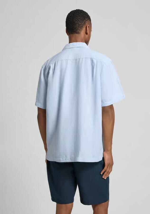 Selected Homme relaxed fit vrijetijdsoverhemd van mix van katoen en linnen model 'RLXCLAY'