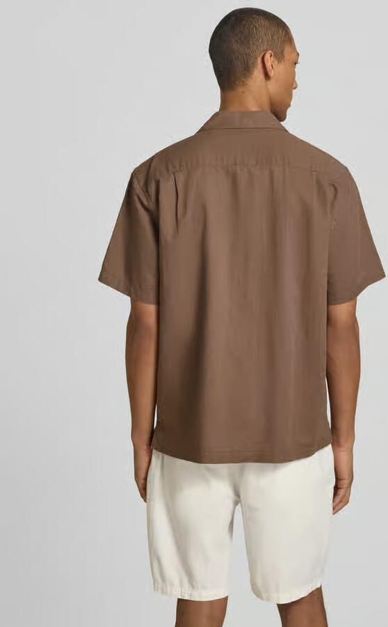 Selected relaxed fit vrijetijdsoverhemd van mix van katoen en linnen model 'RLXCLAY' - Foto 5