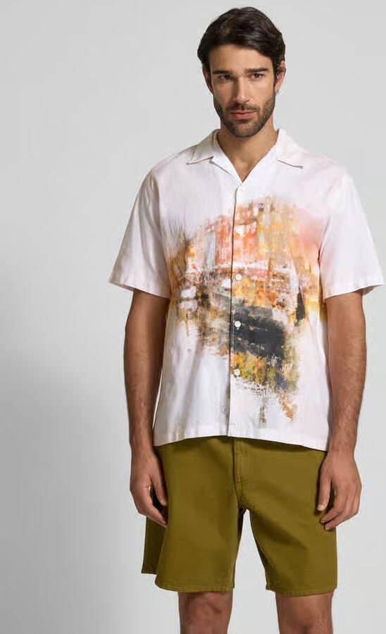 Selected Homme Relaxed fit vrijetijdsoverhemd van puur katoen - Foto 2