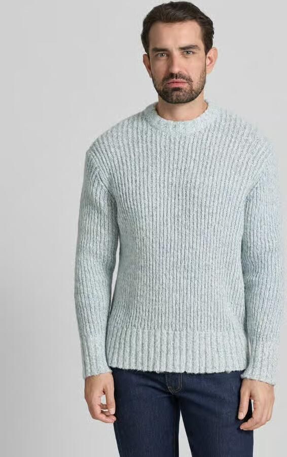 Selected Homme Relaxed fit wollen pullover met extra brede schouders model 'CHICAGO' - Foto 2