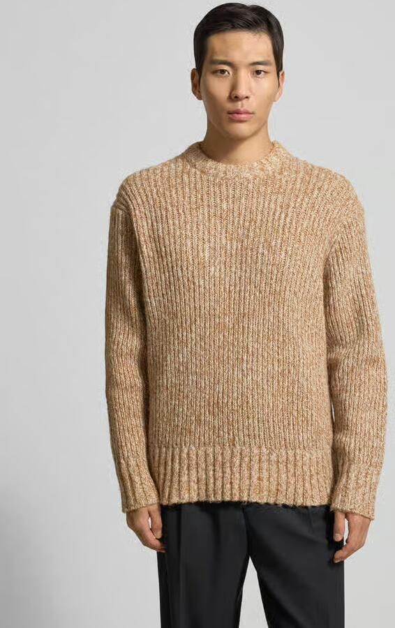 Selected Relaxed fit wollen pullover met extra brede schouders model 'CHICAGO' - Foto 2