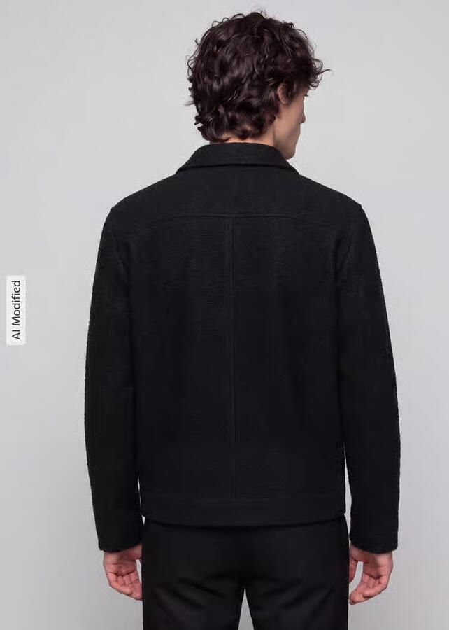 Selected Homme Regular fit overhemdjack van zuivere wol model 'NEALY' - Foto 3