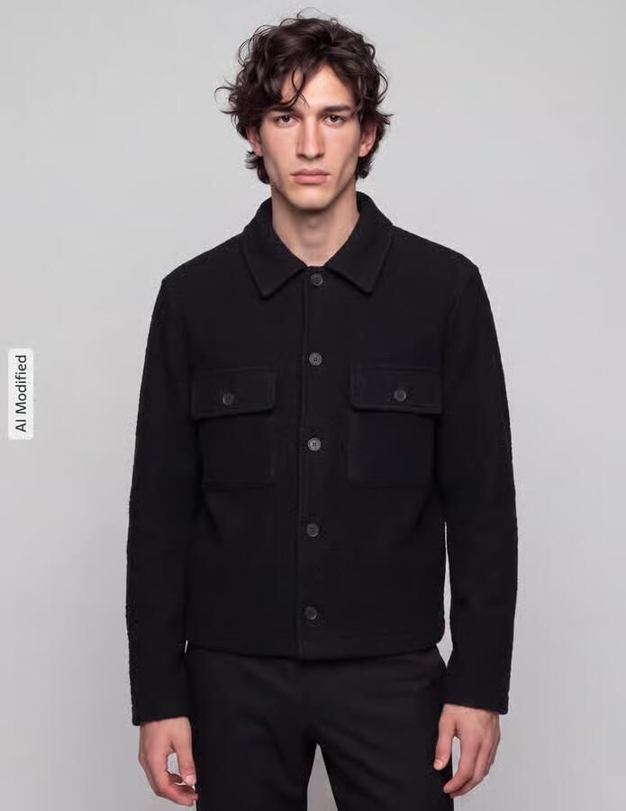 Selected Homme Regular fit overhemdjack van zuivere wol model 'NEALY' - Foto 2
