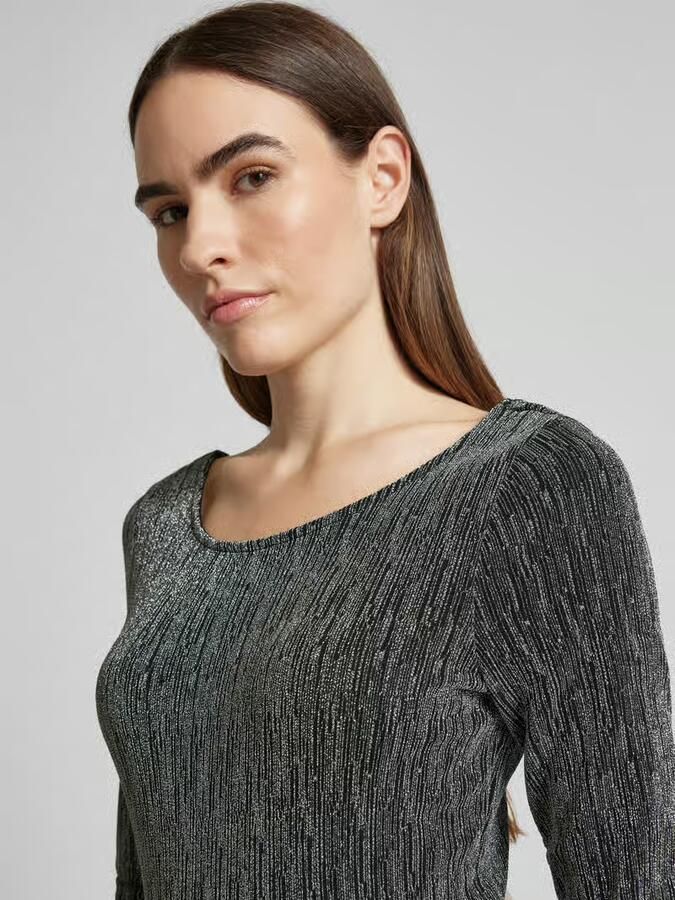 Selected Femme Shirt met lange mouwen en effectgaren model 'ANITA'