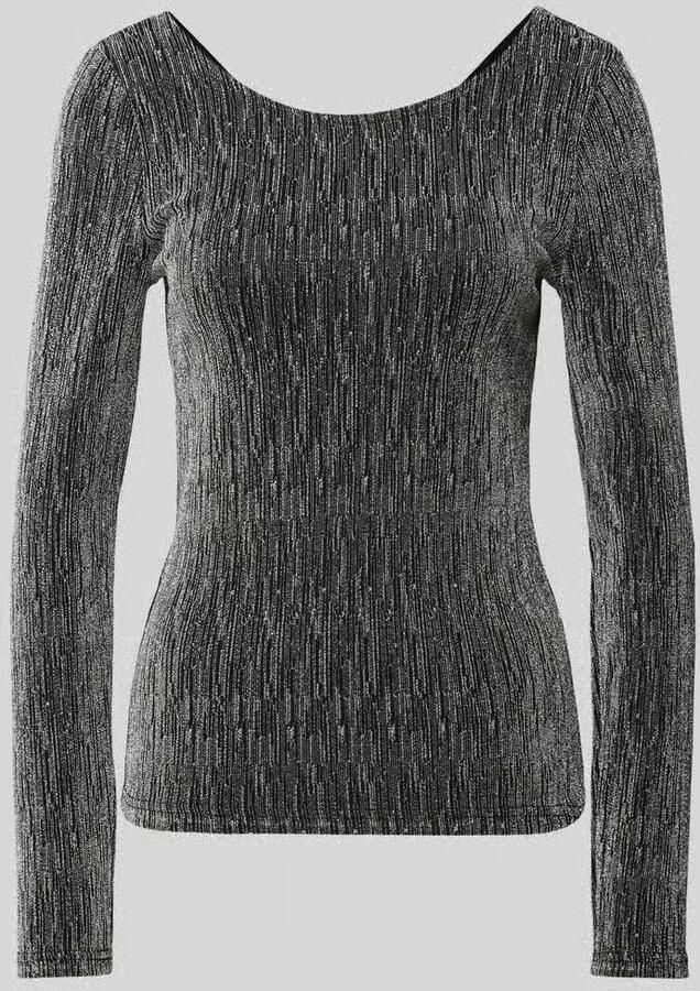 Selected Femme Shirt met lange mouwen en effectgaren model 'ANITA' - Foto 2