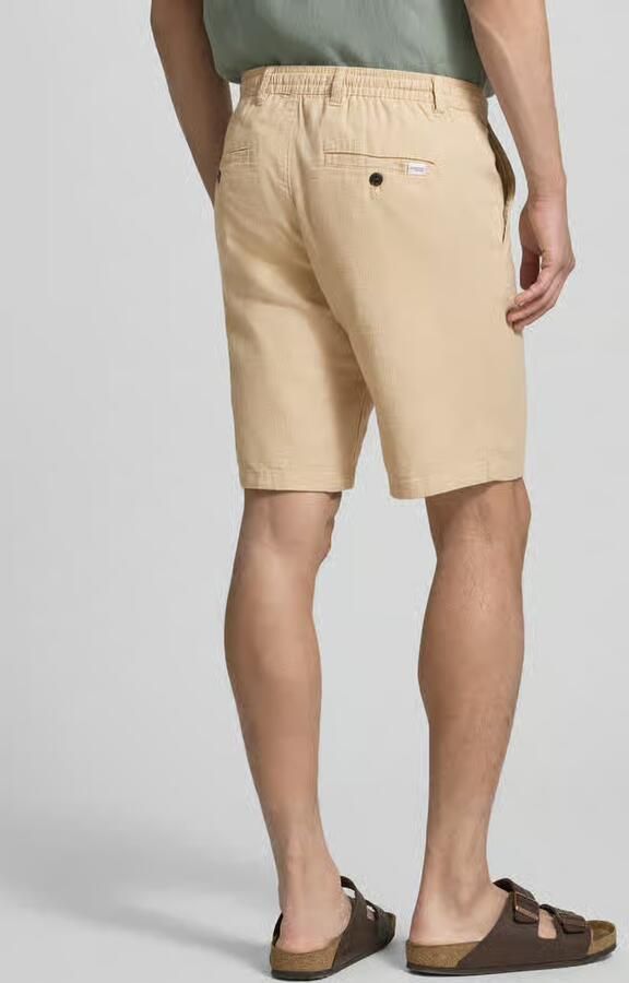Selected regular fit chino-shorts van mix van katoen en linnen model 'BRODY' - Foto 20