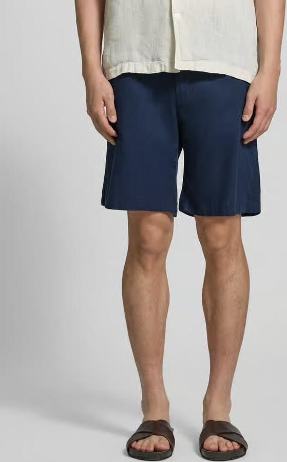 SELECTED MEN Heren Broeken Slhregular-brody Linen Bld Shorts Noos Donkerblauw - Foto 16