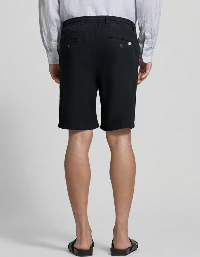 Selected regular fit chino-shorts van mix van katoen en linnen model 'BRODY' - Foto 3