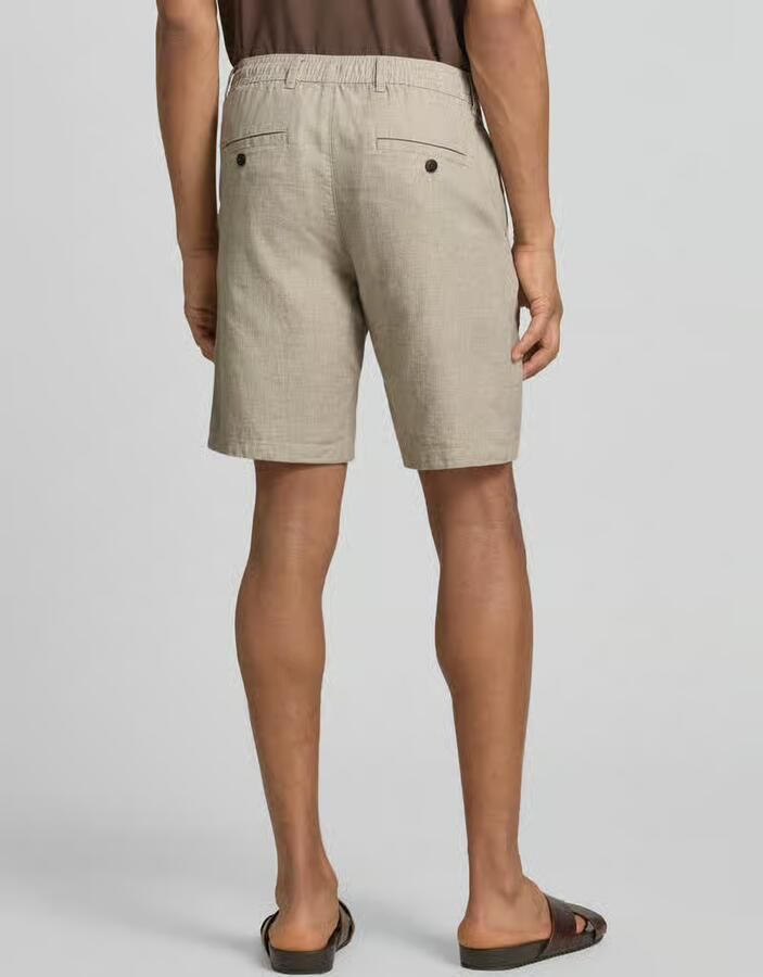 Selected Homme regular fit chino-shorts van mix van katoen en linnen model 'BRODY' - Foto 6