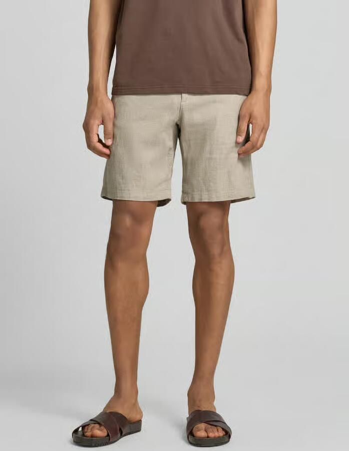 Selected Homme regular fit chino-shorts van mix van katoen en linnen model 'BRODY' - Foto 7