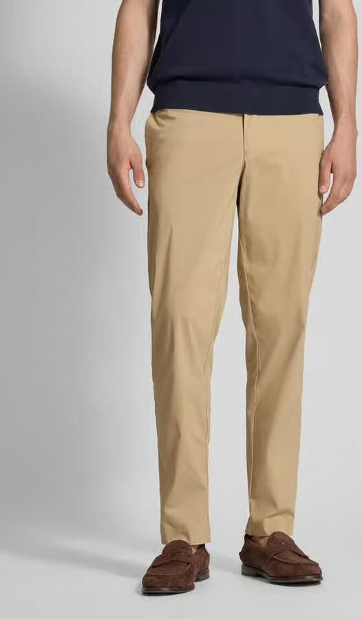Selected Homme Regular tapered fit chino met tunnelkoord model 'LERO' - Foto 5