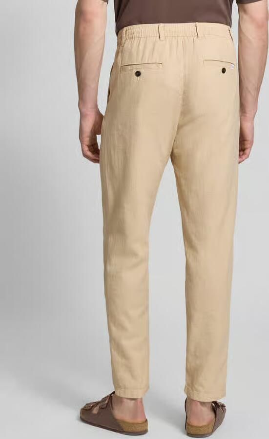 SELECTED MEN Heren Broeken Slh172-slimtape Brody Linen Bld Pnt Noos Zand - Foto 10